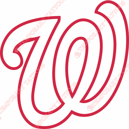 Washington Nationals Customize Temporary Tattoos Stickers NO.2015